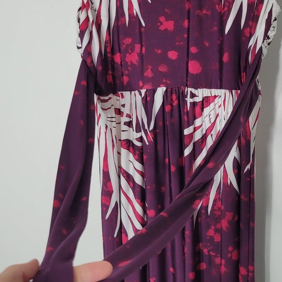 Lori Michaels Collection Women's Multicolor Splash Sleeveless Sheath Midi Dress - Picture 5 of 12